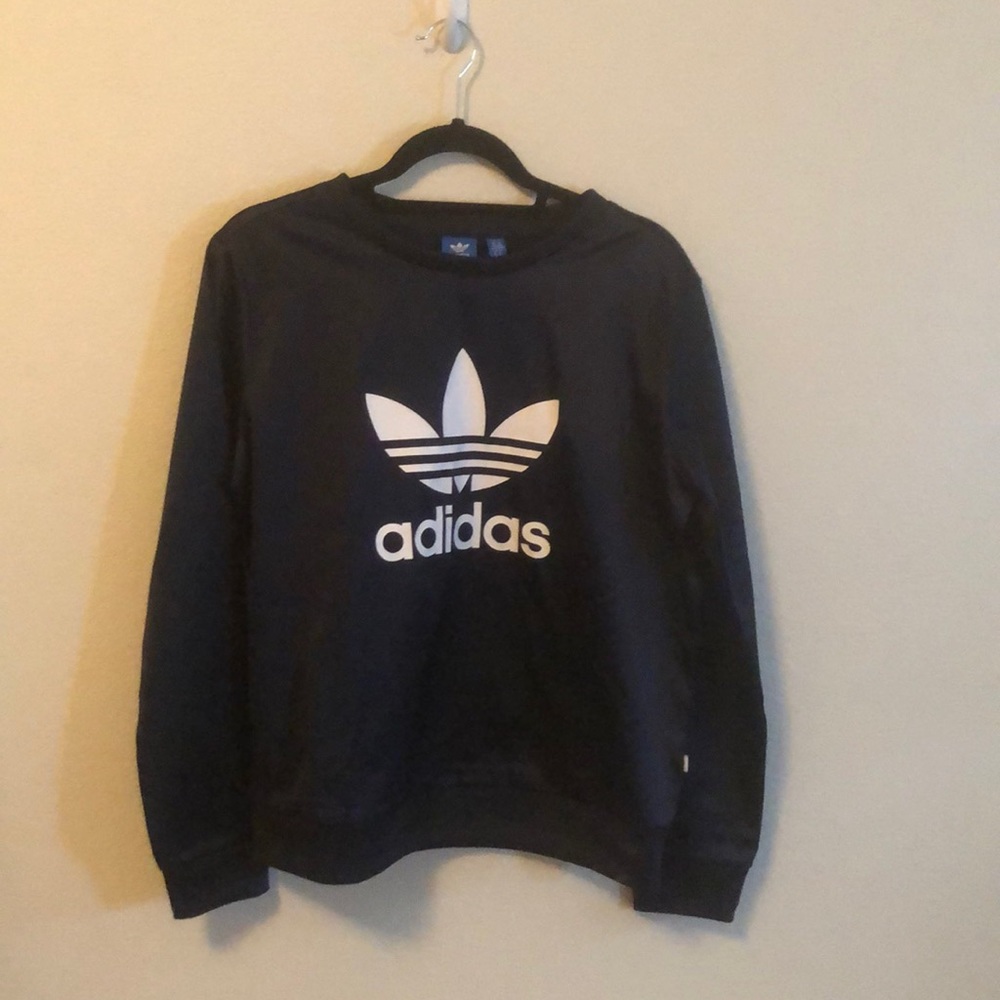 SOLD Adidas dark blue logo pullover